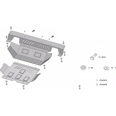 Kryt pod motor TOYOTA HILUX Platform/Chassis (_N1_, _N2_) - Plech - 8595698044396
