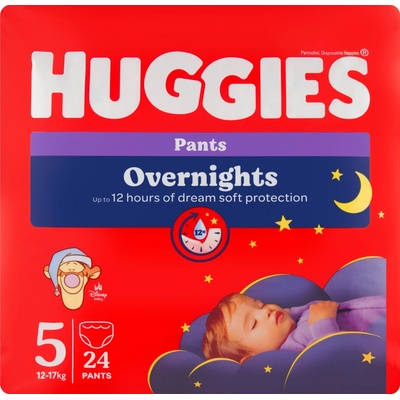 Huggies Overnights Pants 5 12-17 kg 24 ks