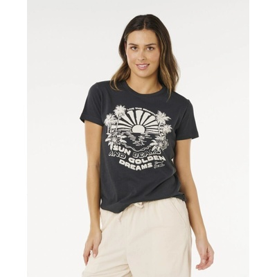 Rip Curl Sun Beams Standard Tee Washed Black