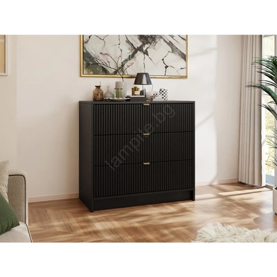 MIRJAN 24 Шкаф TIRENO 75x80 см черен (MJ0123)