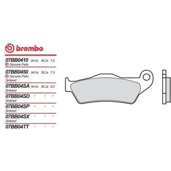 BREMBO brzdové dosky moto 07BB04TT