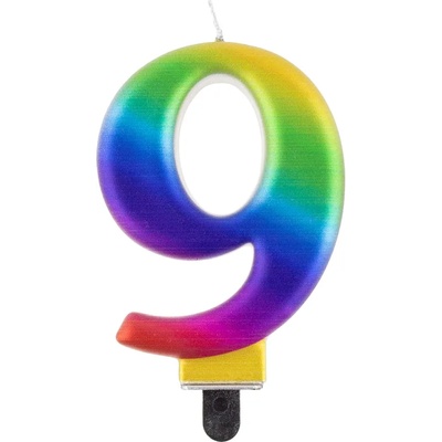 Godan Свещ за рожден ден 9 дъга