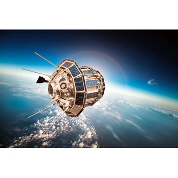 DIMEX ART s. r. o Флизелинов фототапет сателит в орбита 375 x 250 см