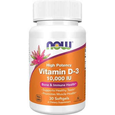 Now Foods Vitamin D-3 10,000 IU 30 Softgels