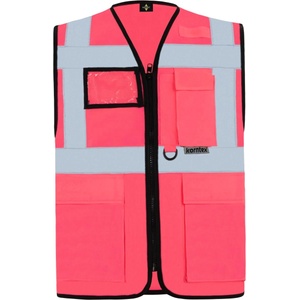 Korntex hi-vis kxmf berlin / Светлоотразителна многофункционална жилетка - неоново розова xxl (76kxmf08705)