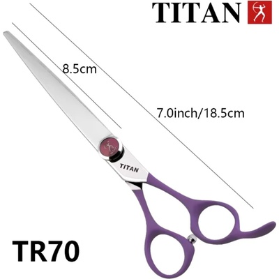 Titan Established 1918 Kadeřnické nůžky 7" Professional TR70 VG-10