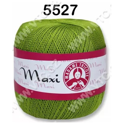 MADAME TRICOTE PARIS Příze Maxi - klasická i Metallic Maxi: 5527 Krémová zeleň