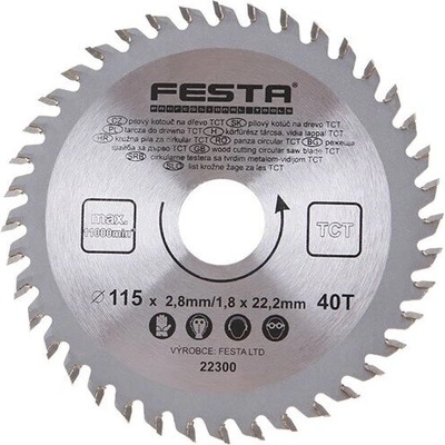 FESTA Диск за дърво FESTA SK 115/2.8/22.2 mm 40T 22300 (22300FE)