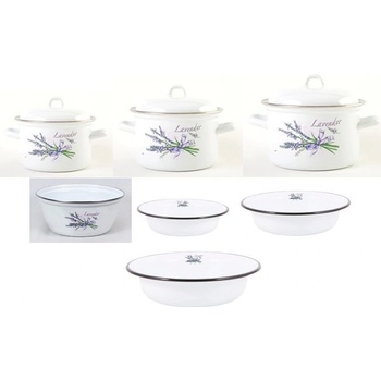 Olymp Sada nádobí OLYMP LEVANDULE 7 ks