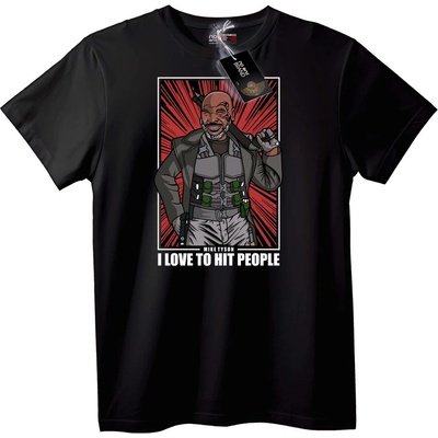 NOONEBRAND Тениска Mike Tyson 'Обичам да Удрям Хора' - 6XL, Black