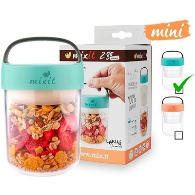 Mixit 2go mini desiatový box mätový 400ml