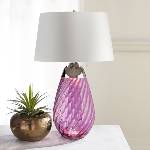 Elstead Lighting LENA-TL-L-PLUM-OWSS-LED Настолна лампа LENA 1xE27/40W/230V 74 см розов/бял (ED0609)