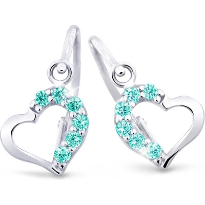 Cutie Kids Jewellery Gold Zlaté náušničky srdíčka C2757