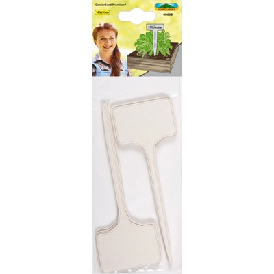 Nohel garden Jmenovka zapichovací béžová 5,5x3,5cm, výška 15cm 10ks