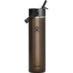 Hydro Flask Термо бутилка Hydro flask Lightweight Wide Flex Straw Cap Insulated bottle - Obsidian - размер 710 ml (533-2421-0211)