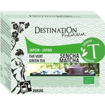 Destination Bio zelený čaj Sencha Matcha 20 x 2 g