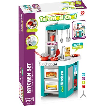 Image 1 of Kikky Детска кухня със светещи котлони, реалистични звуци и мивка с течаща вода Kikky - Код W1590