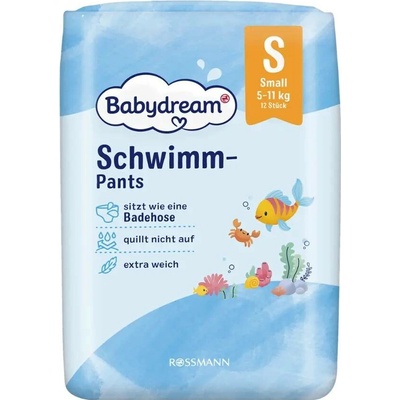 Babydream Plenkové do vody 5–11 kg, S 12 ks