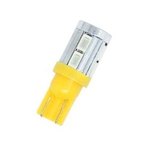CarMart Лед крушки тип t10 5w с 10 smd 5630 диода - Жълт цвят