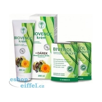 Biomedica Biovenol krém 200 ml + Bivenol micro 20 tablet dárková sada
