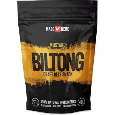 Maso Here Biltong Sušené hovězí maso hořčice 40 g