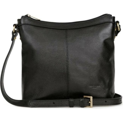 Hexagona kožená crossbody kabelka 113032-0100-noir černá