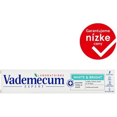 Vademecum White & Bright so sódou bikarbónou a šalviou 75 ml