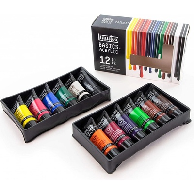 Sada akrylových barev LIQUITEX BASICS 12x22 ml – Zboží Dáma