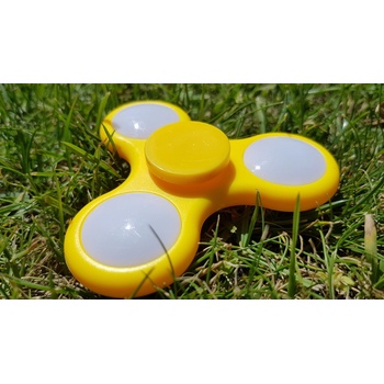 Svítící fidget spinner růžový