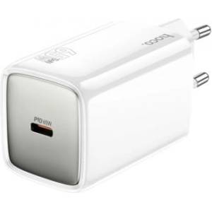 Gembird Мрежово зарядно устройство с 1xUSB-C гнездо Hoco N48 PD65W бяло