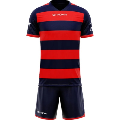 Givova Къси панталони Givova Rugby Kit Jersey with Shorts navy/red