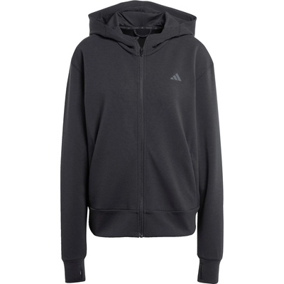 Adidas Дамски суичър adidas Women's D4T Workout Full Zip Hooded Sweatshirt Hoodie - Black (117-3942-0114)