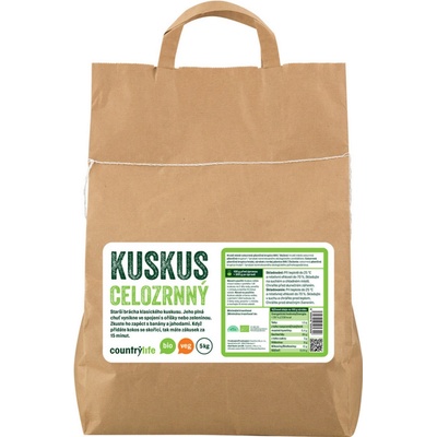 COUNTRY LIFE Kuskus celozrnný BIO 5 kg – Zboží Mobilmania