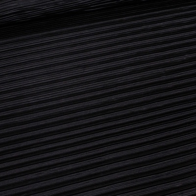 Satén elastický PLISÉ 05, jednobarevná černá, š.150cm (látka v metráži)