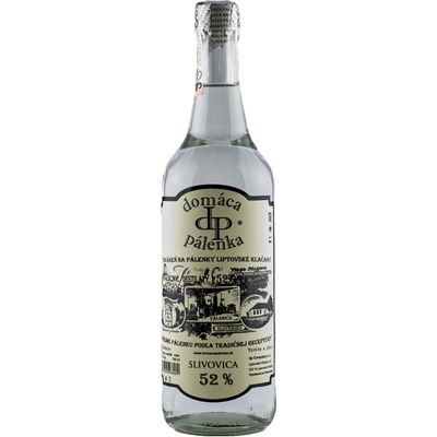 Domáca Pálenka Slivovica 52% 0,7 l (čistá fľaša)