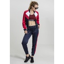 Urban Classics Ladies Short Raglan Track Jacket navy fire red white