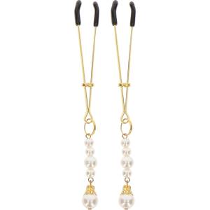 Taboom Nipple Play Tweezers With Pearls Gold