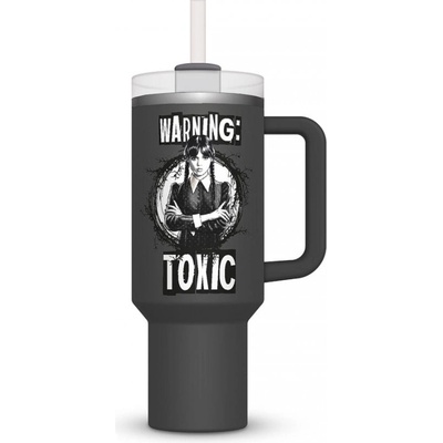 Pyramid International Láhev na pití Wednesday Warning Toxic 1130 ml