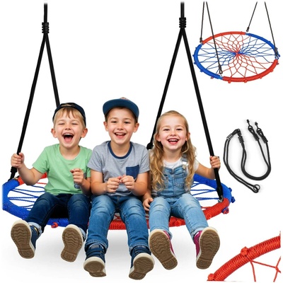 Neo-Sport Houpací kruh SWINGO 95 cm modro červený