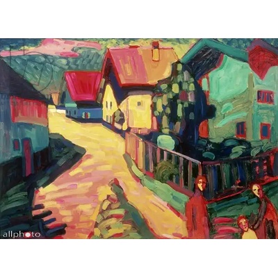 Obrazy - Kandinsky, Wassily: Silnice v Murnau - reprodukce obrazu
