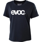 Evoc Дамска фланелка с къс ръкав за колоездене Evoc Women's T-Shirt Logo T-shirt - Black / White (156-2729-0213)