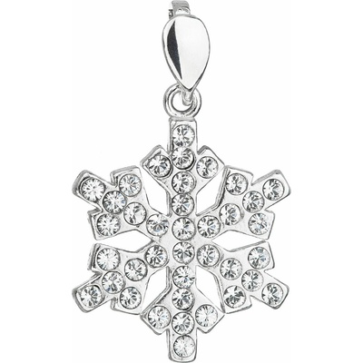Swarovski Elements Edelweiss Snowflake krystal Stříbrná sada 34221.1 – Sleviste.cz