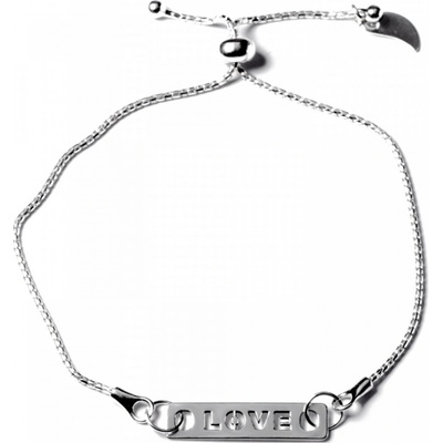 Zlatnictví zlatíčko stříbrný náramek love NKPLLK0047