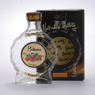 Rudolf Jelínek Malinovice Budík 42% 0,2 l (dárčekové balenie)