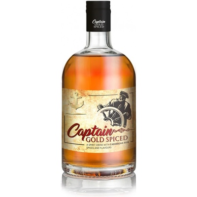 Captain Gold Spiced 35% 0,7 l (čistá fľaša)