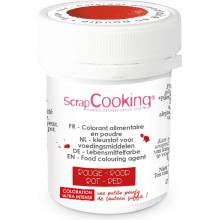 Scrapcooking Jedlá prachová farba Rot Red červená 5 g