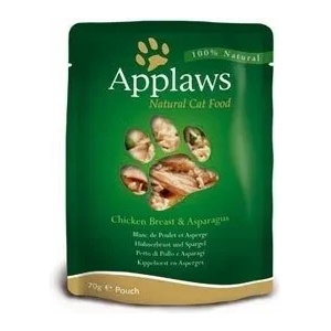 Applaws Chicken with Asparagus in Broth - Пиле с аспержи в бульон 70gr