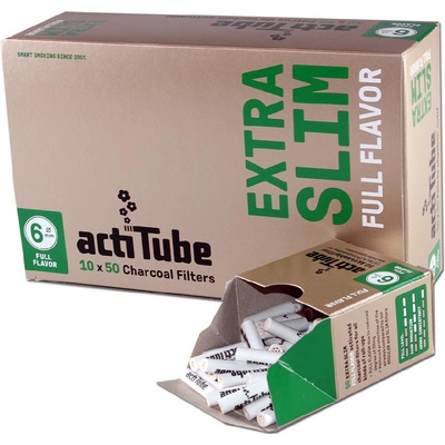ActiTube Filtre s aktívnym uhlím Extra Slim 50 ks