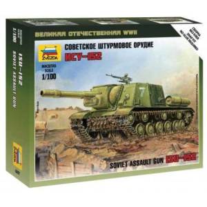 Zvezda Snap Kit military 6207 - Щурмово оръдие Сивиет ISU-152 (1: 100)