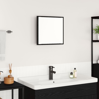 vidaXL LED огледало за баня с огледало Черния дъб 40 x 37 x 8.5 см (875413)